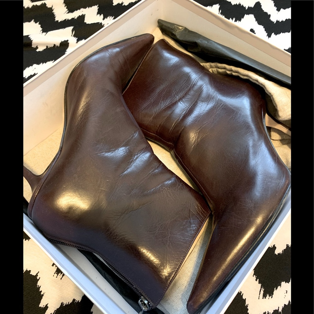 Jimmy Choo Short Leather Boots
